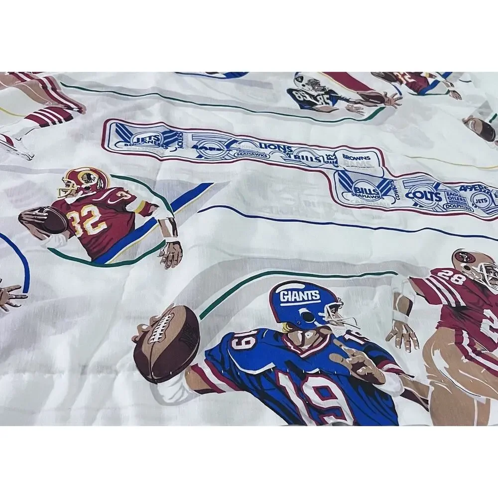 Vintage NFL Handmade Curtain Panel 62”x40